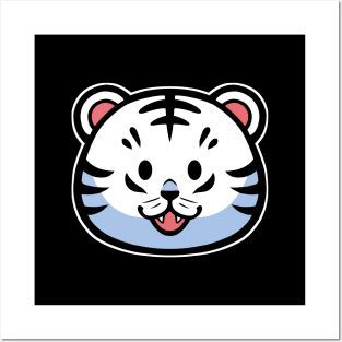 Cute White Tiger - available bengal too Posters and Art